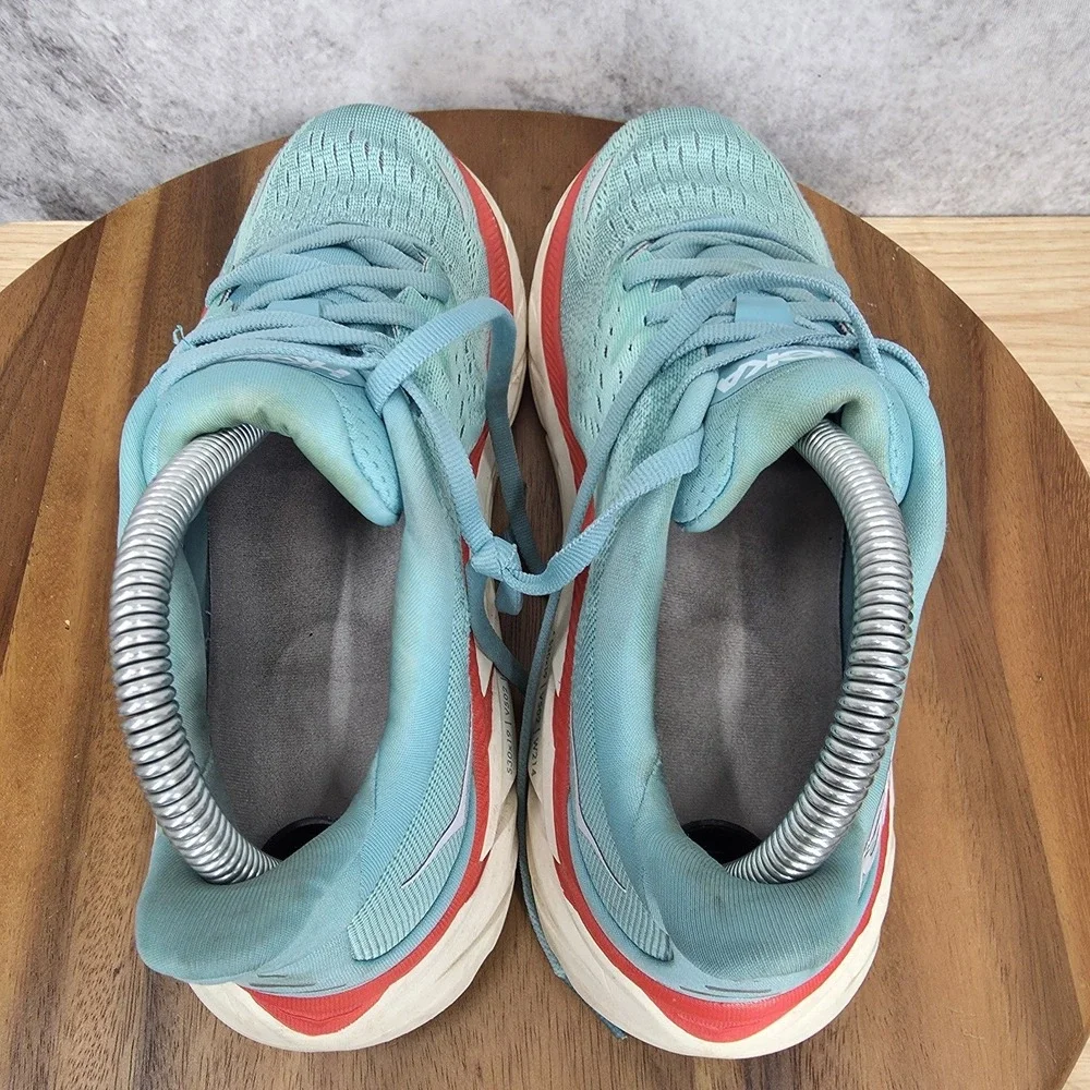 Hoka One One Clifton 8 Running Shoes Womens 7 B Blue‎ Sneakers Lightweight
